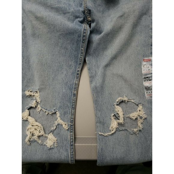Levi's Mens 512 31W 30L Slim Taper Fit Distressed - Picture 3 of 7